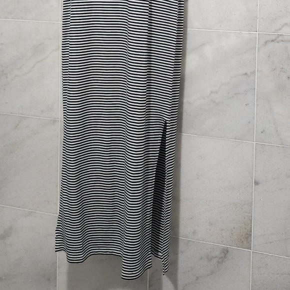 NWT Lou & Grey Striped Maxi Dress Side Slit M - Picture 3 of 7
